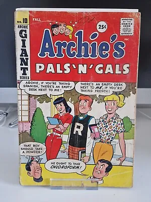 Buy ARCHIE'S PALS 'N' GALS #10 Giant Series Archie Comics 1959 • 18£