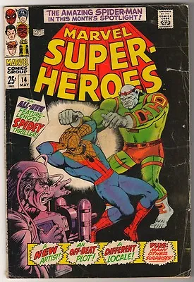 Buy MARVELSUPER HEROES Comics SPIDERMAN HUMAN TORCH 14 4.5 1972  AMAZING VG+ • 14.99£