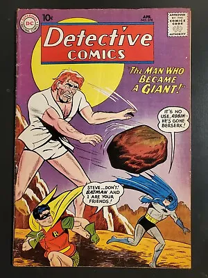 Buy Detective Comics #278 VG+ (4.5) Batman & Robin, Martian Manhunter| • 59.38£