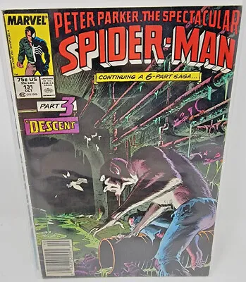 Buy Spectacular Spider-man #131 Kraven's Last Hunt Pt 3 *1987* Newsstand 5.0 • 7.09£