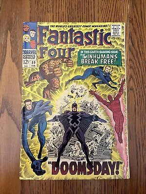 Buy VINTAGE! Marvel FANTASTIC FOUR #59 (1967) Early Appearance Of THE INHUMANS!! • 16.07£