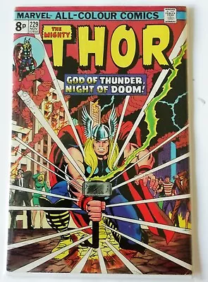 Buy Thor #229, Marvel Comics, 1974, Advert For Hulk #181, Wolverine, HIGH GRADE 9.0 • 29£