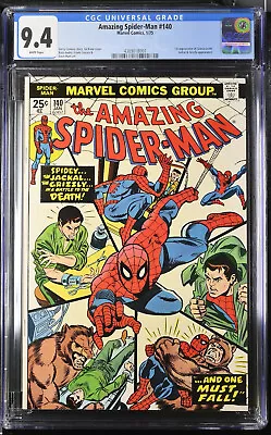 Buy Amazing Spider-man #140 (1975) - Cgc Grade 9.4 - 1st Appearance Gloria Grant! • 111.44£