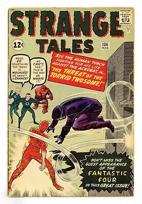 Buy Strange Tales #106 VG 4.0 1963 • 88.47£