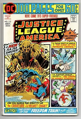 Buy Justice League Of America Vol 1 No 113 Oct 1974 (VFN-) (7.5) DC, Bronze Age • 29.99£