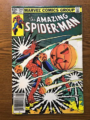 Buy Amazing Spider-Man #244 Marvel 1983 3rd Hobgoblin Newsstand Variant VG/FN • 7.91£