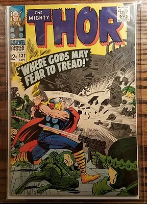 Buy Thor #132 Marvel 1966 VG- 3.5 1st Appearance Ego Stan Lee Jack Kirby • 33.96£