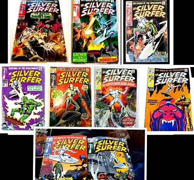 Buy SILVER SURFER #2/6/9/10/11/12/13/17/18 (1969/1970) 9 X Marvel Comics Stan Lee • 179£