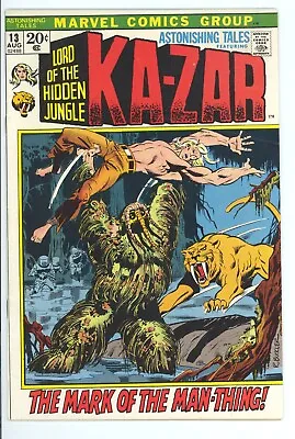 Buy Astonishing Tales #13 Marvel 1972 VF 1st Man-Thing Cover, Bobbi Morse FREE SHIP • 55.60£