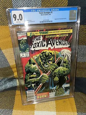 Buy Toxic Avenger #1 CGC 9.0 Newsstand Movie Marvel Comics 1991 • 47.97£