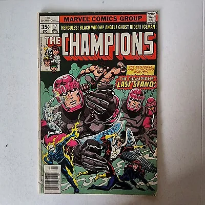 Buy The Champions 17 Sentinels Cover And Appearance Last Issue January 1978 • 28.02£