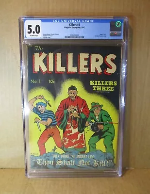 Buy Killers 1 CGC 5.0 L.B. Cole 1947 SOTI Electrocution, Hypo, Bullet To Head! Crime • 2,241.22£