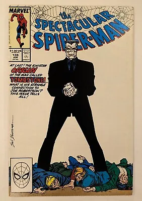 Buy Spectacular Spider-Man #139, Origin Of Tombstone, Marvel, June 1988 • 15.42£