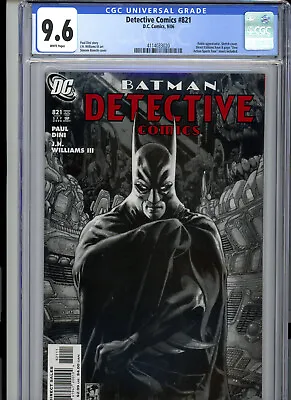 Buy Detective Comics #821 (2006) DC CGC 9.6 White • 38.70£