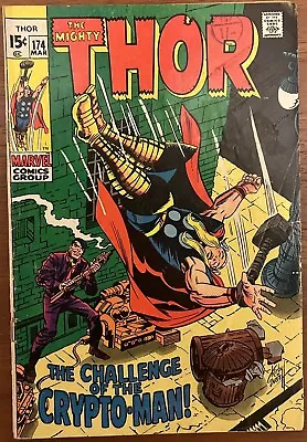 Buy Thor #174 - 1st Appearance Crypto-Man! Marvel (1970) • 8.95£