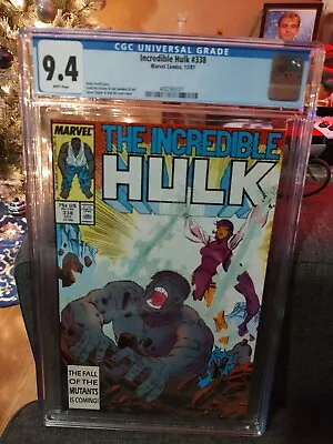 Buy 9.4 Graded The Incredible Hulk #338  Marvel 1987 • 35.39£