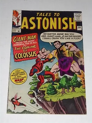 Buy Tales To Astonish #58 Vg/fn (5.0) Marvel Comics August 1964 Restored (sa)<** • 24.99£