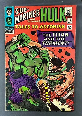 Buy Tales To Astonish (1959) #79 VG/FN (5.0) Classic Hulk Hercules Battle Cover  • 47.43£