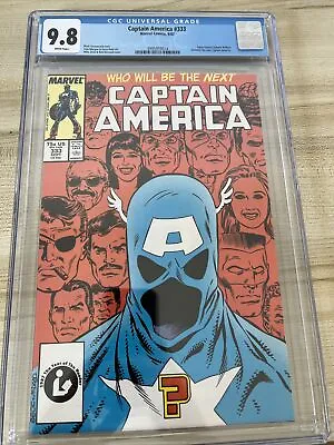 Buy CAPTAIN AMERICA #333 1987 CGC 9.8 1st App Of John Walker As Captain America WP • 110.68£
