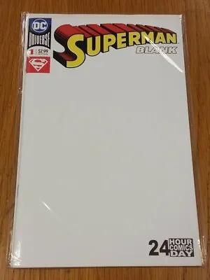 Buy Superman #1 Blank Variant Dc Universe 24 Hour Comic Day 2018 Nm (9.6 Or Better)  • 5.99£