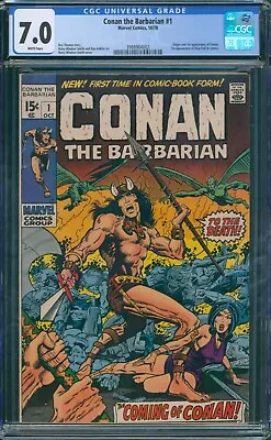 Buy Conan The Barbarian #1 1970 CGC 7.0 White Pages! • 359.73£