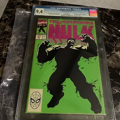 Buy INCREDIBLE HULK #377 CGC 9.4 NM+ WP 1st Professor Smart Hulk MCU Key Issue • 44.77£