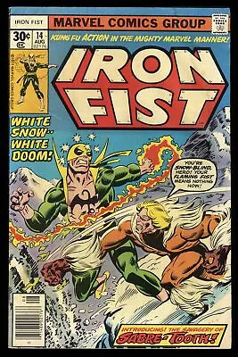 Buy Iron Fist #14 VG+ 4.5 1st Appearance Sabretooth (Victor Creed)! Marvel 1977 • 185.90£