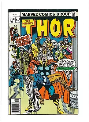 Buy Thor #274 Marvel Comics VF- Copy 1st Appearance Of Frigga Death Of Baldur • 8.04£