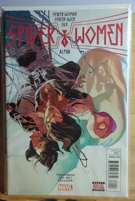 Buy Spider-Women ALPHA # 1 - Spider-Woman Spider-Gwen & Silk Marvel Comic NM • 9.95£
