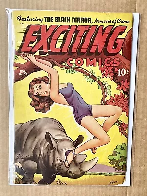 Buy Exciting Comics #58 Alex Schomburg Cover Judy Of The Jungle Black Terror Scarce • 197.65£