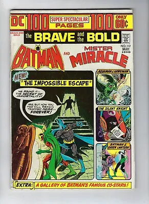 Buy Brave And The Bold # 112 Batman & Mister Miracle 100 Pg. Giant-Sise 1974 FN/VF • 11.95£