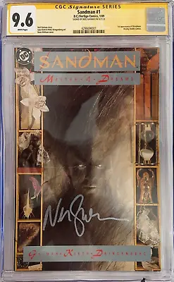 Buy Sandman #1 CGC SS 9.6 🔑 (1st Appearance Of Morpheus) 🔑 Signed By Neil Gaiman • 436.14£