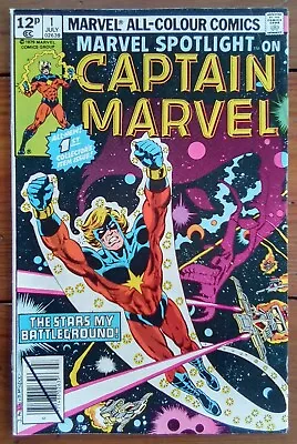 Buy Marvel Spotlight 1, Captain Marvel, Marvel Comics, July 1979, Fn • 4.99£
