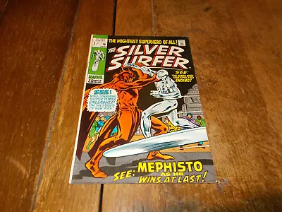 Buy Silver Surfer #16 - Marvel 1970 Bronze Age 1/- Lee, Buscema SHIELD Mephisto VFN- • 39.95£