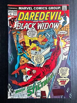 Buy DAREDEVIL #102 August 1973 1st Chris Claremont Work Black Widow KEY ISSUE • 43.61£