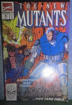 Buy Marvel Comics The New Mutants Number 91  July Unread • 2.75£