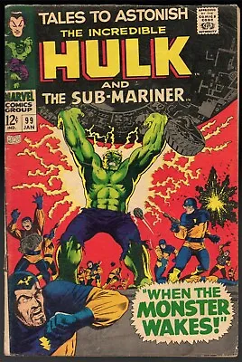 Buy Tales To Astonish #99 - Marvel Comics 1968 - Incredible Hulk & Sub-Mariner • 11.98£