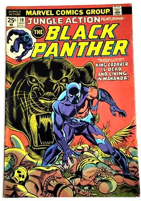Buy Jungle Action Featuring The Black Panther #10 (1974) / Fn- / 1st King Cadaver • 19.82£
