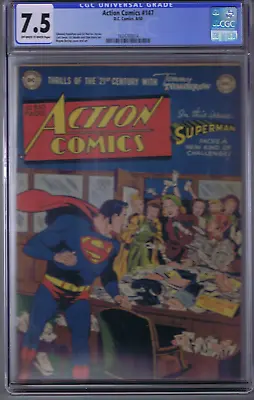 Buy Action Comics #147 DC 1950 ,CGC 7.5 (VERY FINE - ) Miss Lovelorn Editor • 988.26£