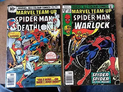 Buy Marvel Team-up #46, 55, 71 & 76. 1976-78. Spider-man And Various Co Stars • 10£