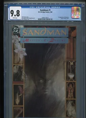 Buy The Sandman #1 (1989) CGC 9.8 [WHITE] 1st Appearance Of Morpheus / Dream! • 594.74£