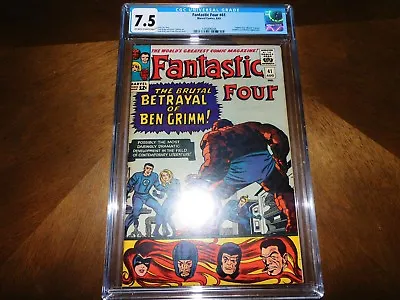 Buy FANTASTIC FOUR #41 Marvel Comics 1965 Comic Book CGC 7.5 Frightful Four STAN LEE • 480.33£