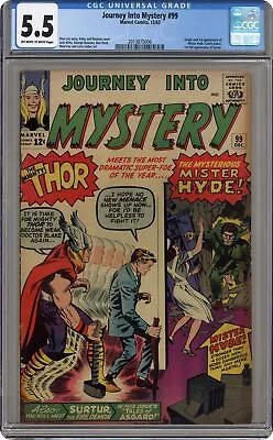 Buy Thor Journey Into Mystery #99 CGC 5.5 1963 2013875006 • 120.64£