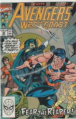Buy Marvel Comics Avengers West Coast #65 1st Print F+ • 2£