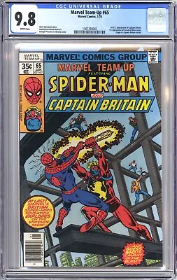 Buy Marvel Team-Up #65 (1978) CGC 9.8 *First US Appearance Of Captain Britain! • 1,778.86£
