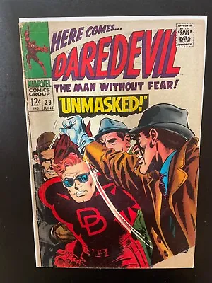 Buy Daredevil 29 (1967) ‘Unmasked’. Cents Issue. Advert For Amazing Spider-Man 50!!! • 30£