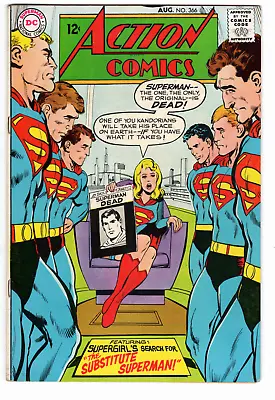 Buy Action Comics #366 DC Comics August 1968 VERY FINE-  The Substitute Superman  • 27.94£