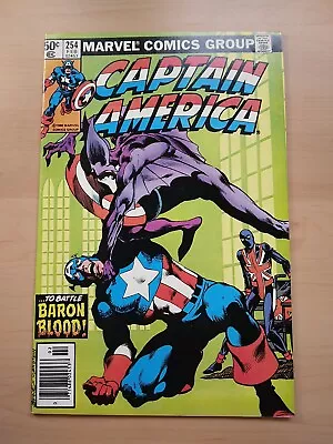 Buy Captain America #254 (marvel 1981) 1st. App. 3rd. Union Jack - Newsstand F/vf • 12.05£