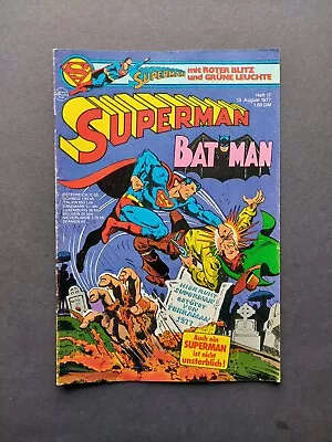Buy EHAPA COMIC / SUPERMAN BATMAN Issue 17 From 1977 / WITH COLLECTION CORNER / Z1-2 • 5.93£