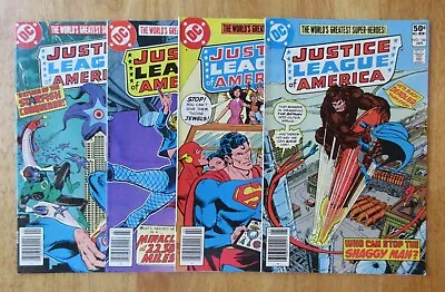 Buy Run Of *4* High-Grade Newsstand JUSTICE LEAGUE OF AMERICA! #186-189 (VF+/NM-) • 16.75£